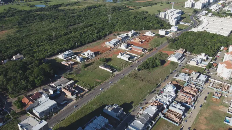 Vista aérea dos lotes do Morada do Campus